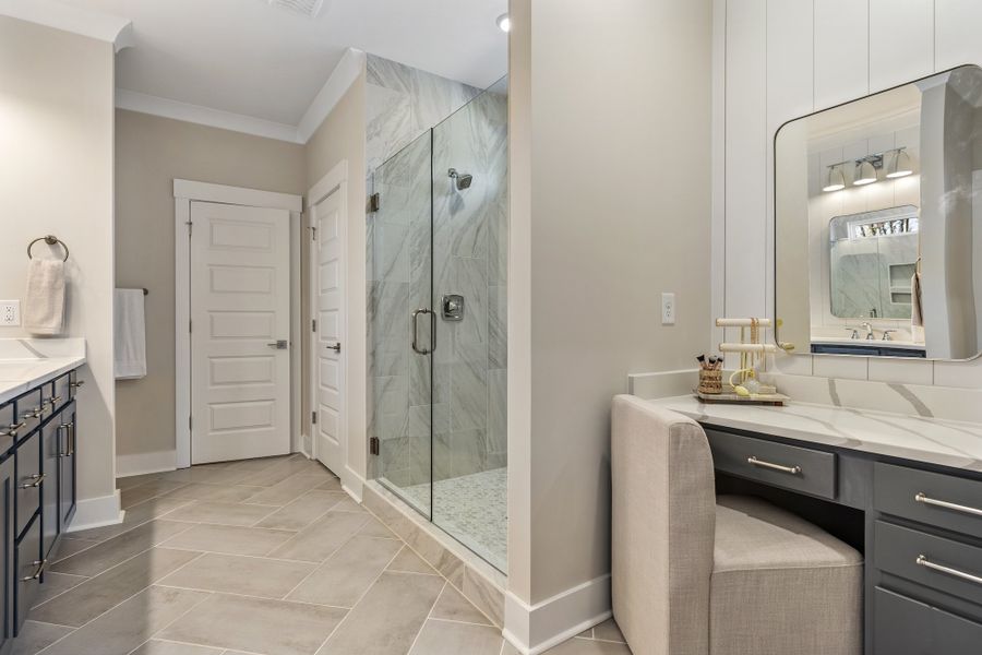 Representative furnished interior of a home built from the Whitmore by Hunter Quinn Homes in Walker's Pointe, Anderson (Image 24).
