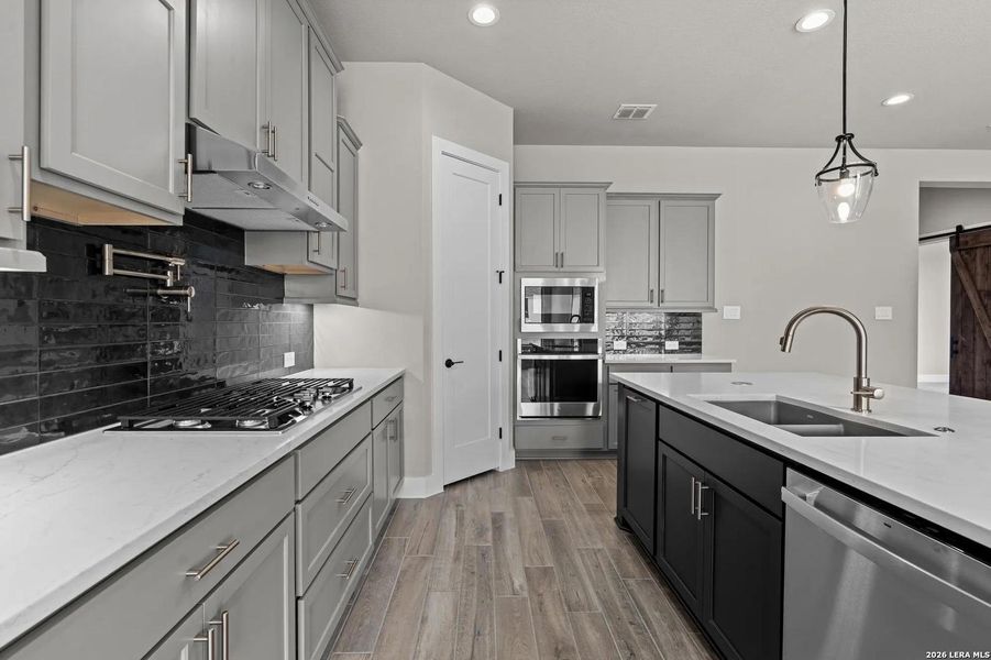 Furnished interior view inside a new home in Ventana - 60', Bulverde (Image 8).