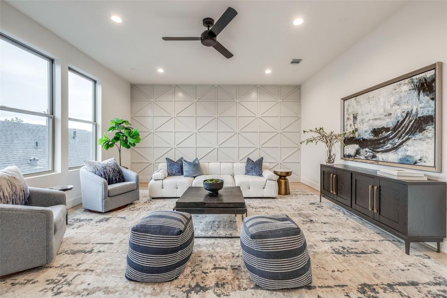 Furnished interior view inside a new home in , Houston (Image 27).