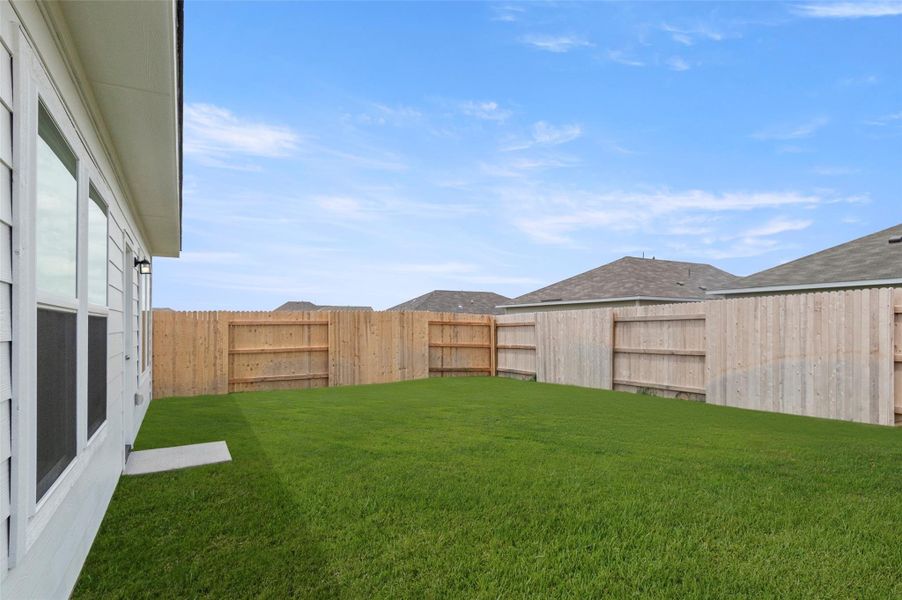 View of fenced backyard View of fenced backyard