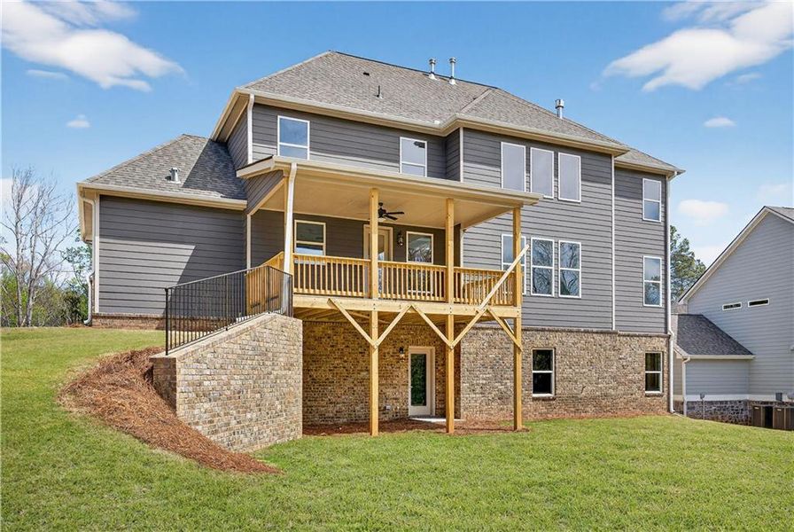 Exterior details and patio area of a home in The Manor at Gainesville Township, Gainesville (Image 24).