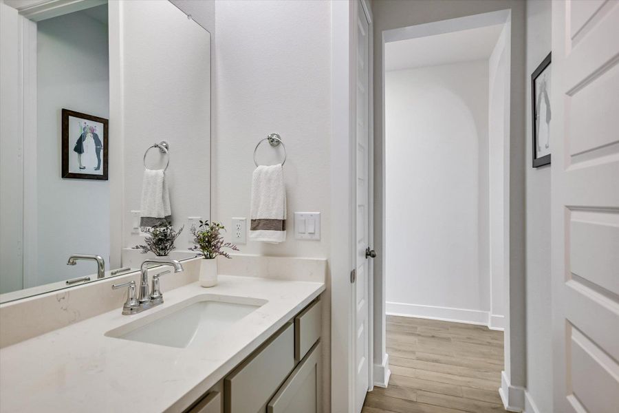 Downstairs powder bath