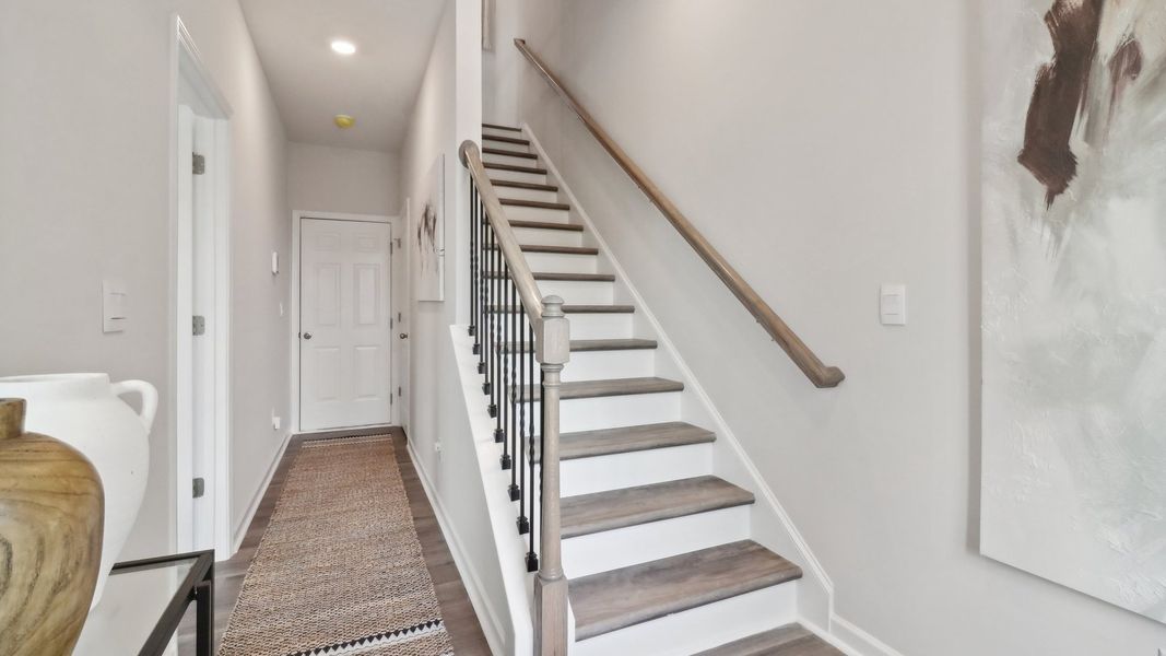 Spacious, unfurnished interior of a new home in Townes at Asbury, Hapeville (Image 17). Spacious, unfurnished interior of a new home in Townes at Asbury, Hapeville (Image 17).