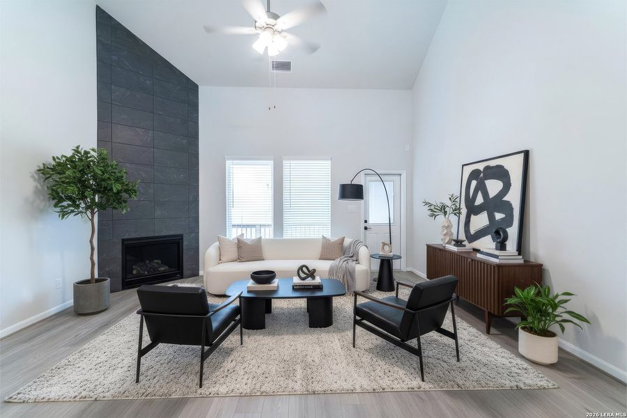 Furnished interior view inside a new home in Arcadia Ridge, San Antonio (Image 8).