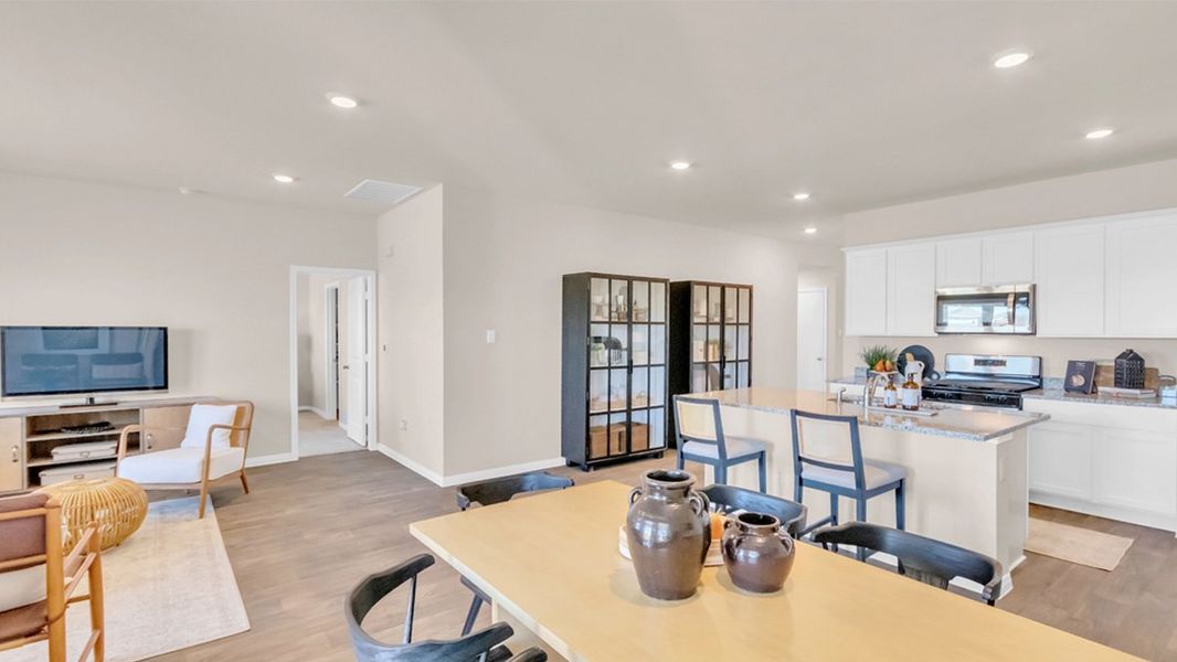 Furnished interior view inside a new home in Monarch Ranch, Manor (Image 11).