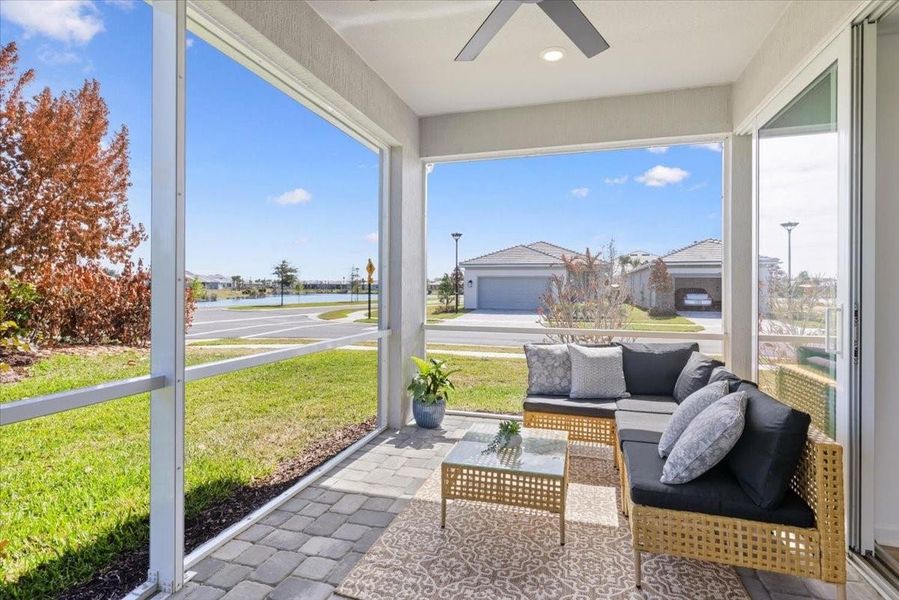 Screened Patio w/ Lake View Screened Patio w/ Lake View