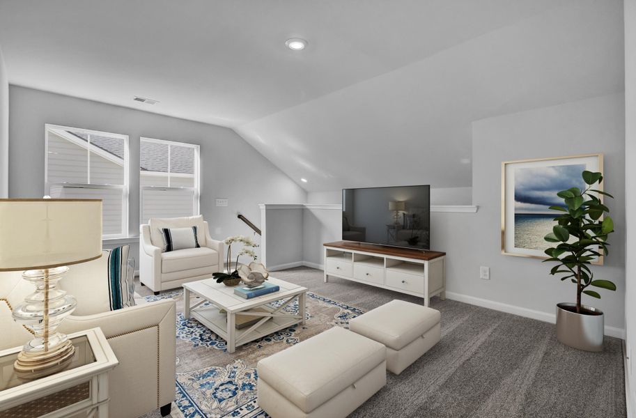 Furnished interior view inside a new home in Sweetgrass at Summers Corner, Summerville (Image 11). Furnished interior view inside a new home in Sweetgrass at Summers Corner, Summerville (Image 11).