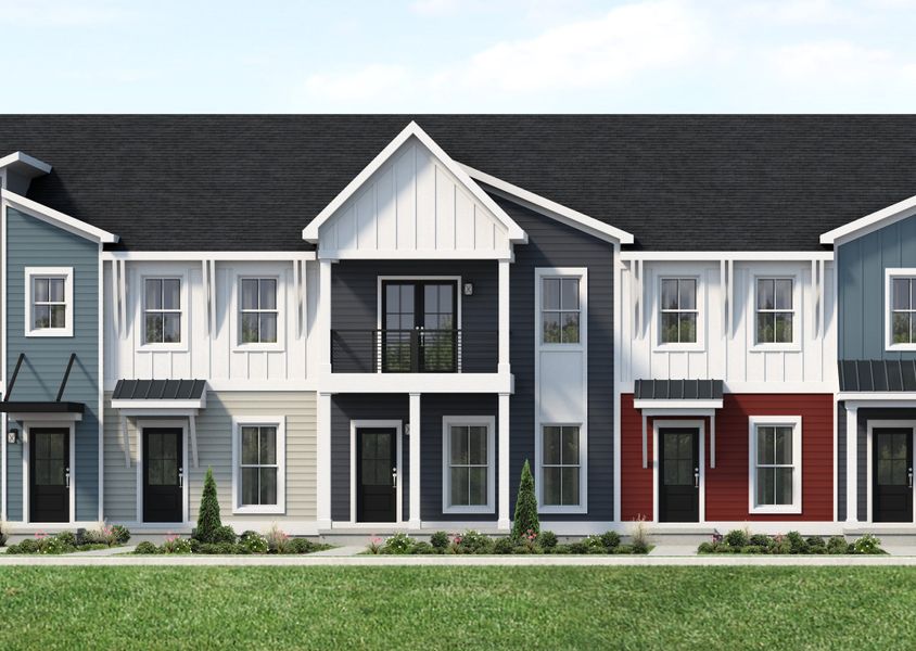 Representative exterior photo of a completed home built from the Winfield by Parkside Builders in The Parks of Mill Town, Chattanooga, TN (Image 2).