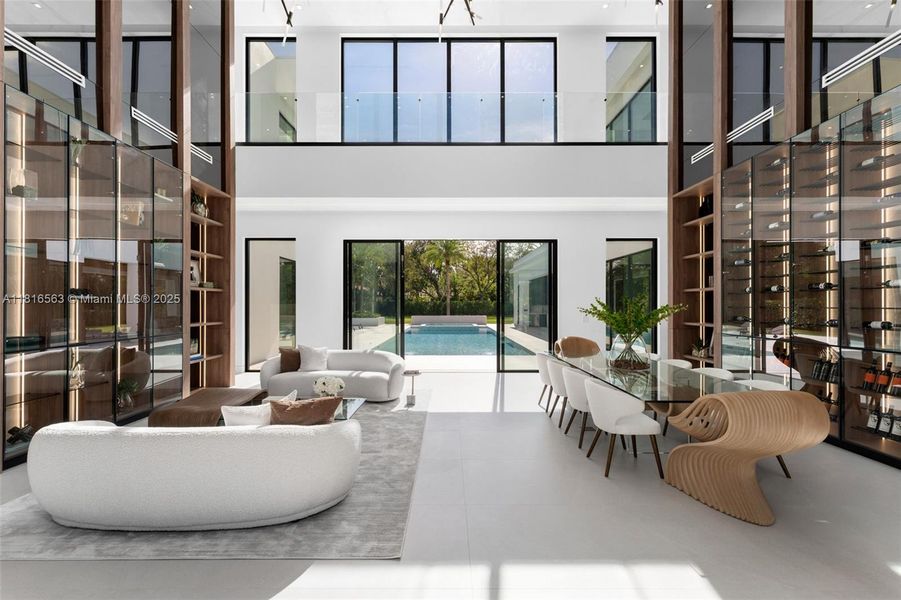 Furnished interior view inside a new home in , Miami (Image 9).