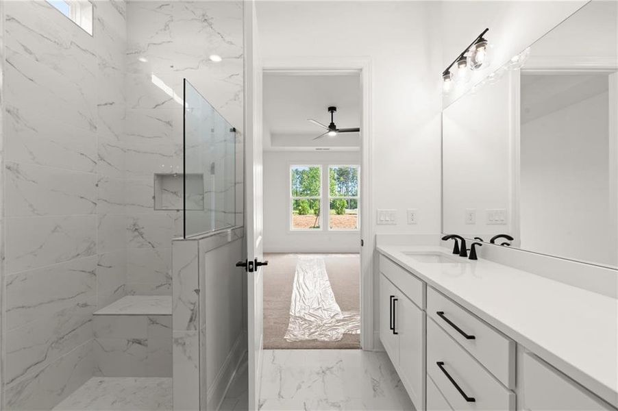 Furnished interior view inside a new home in , Kennesaw (Image 7).