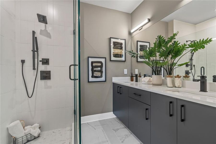 Furnished interior view inside a new home in The Harman, Atlanta (Image 16).