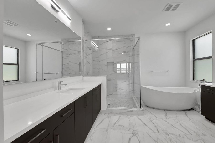 Furnished interior view inside a new home in , Boca Raton (Image 10).