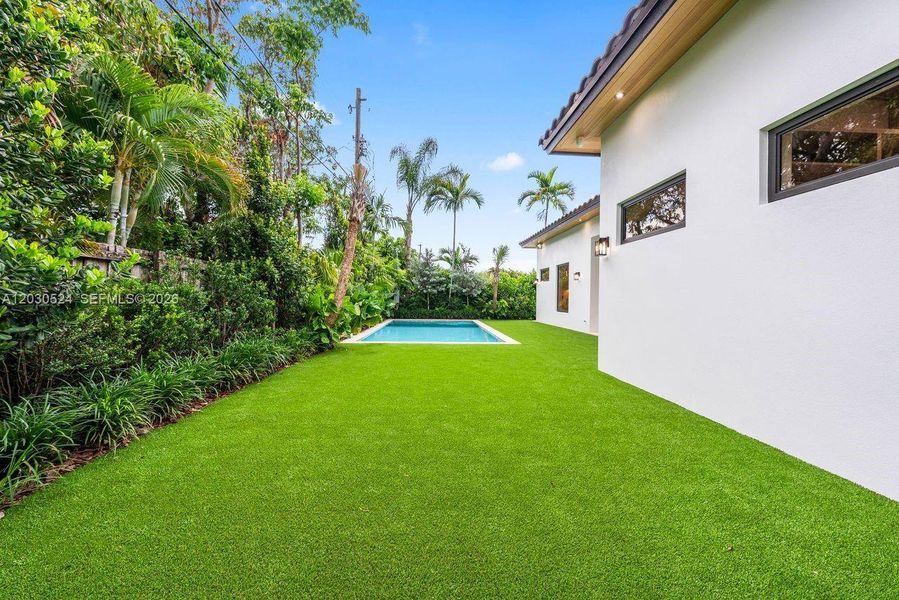 Exterior details and patio area of a home in , Miami (Image 36). Exterior details and patio area of a home in , Miami (Image 36).