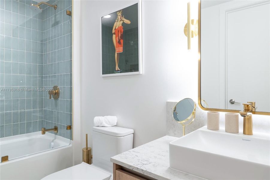 Furnished interior view inside a new home in , Miami (Image 33). Furnished interior view inside a new home in , Miami (Image 33).