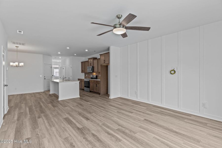 Spacious, unfurnished interior of a new home in Coastal Haven Townes, Leland (Image 19).