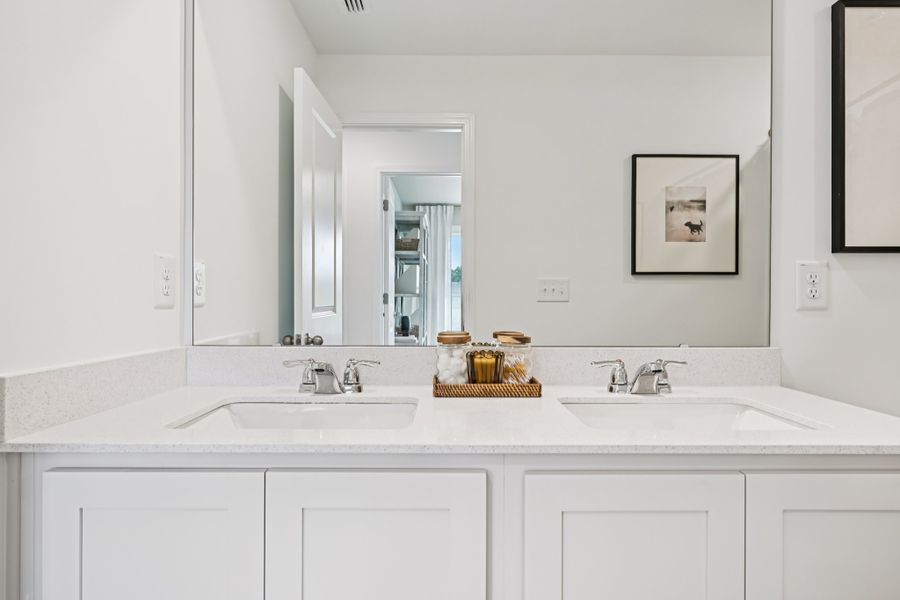 Representative furnished interior of a home built from the Camellia by Ashton Woods in Towns at Crescent Mills, Wilson's Mills (Image 20).