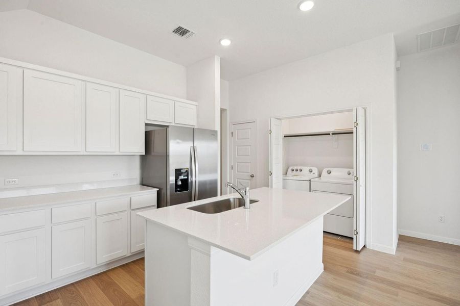 Furnished interior view inside a new home in Trinity Ranch, Elgin (Image 8).