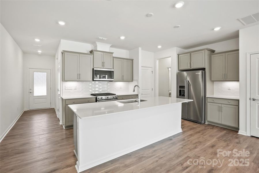 Furnished interior view inside a new home in Galloway Towns, Charlotte (Image 7). Furnished interior view inside a new home in Galloway Towns, Charlotte (Image 7).