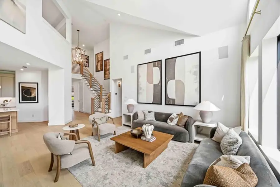 Furnished interior view inside a new home in Bridgeland 45', 50', 70', Cypress (Image 7).