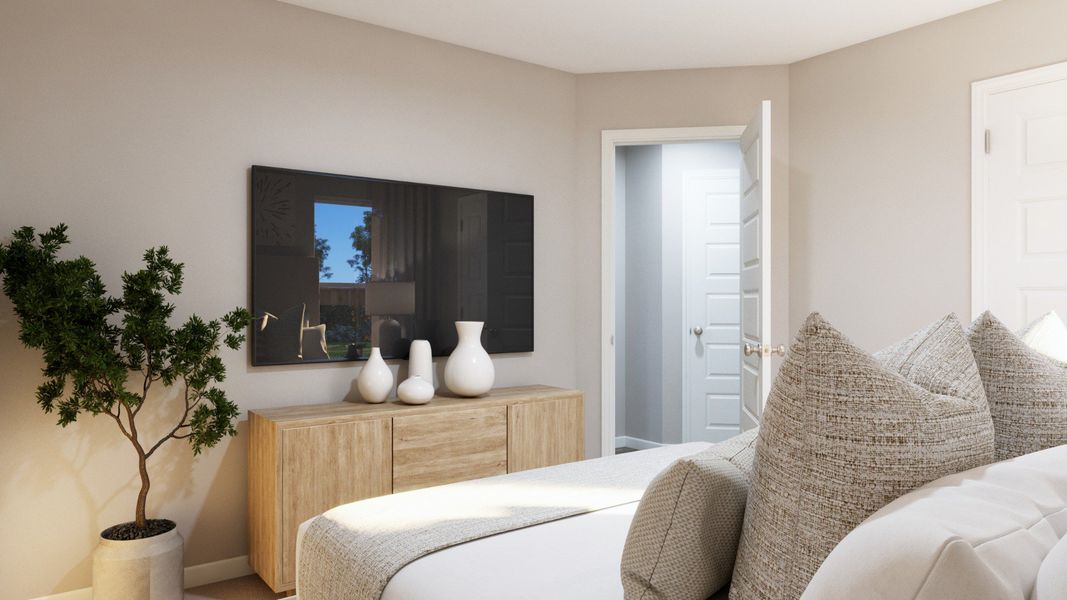 Representative furnished interior of a home built from the The Cortona by Legend Homes in Hunters Ranch, San Antonio (Image 17).