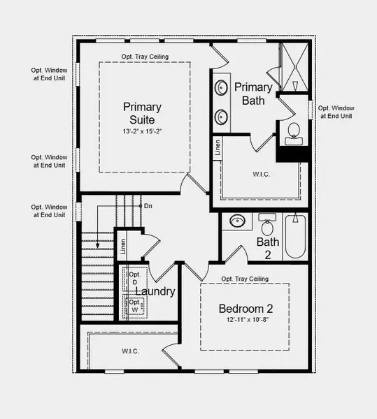 2D floor plan layout of this home in Chandler Run, Tucker, GA (Image 4).