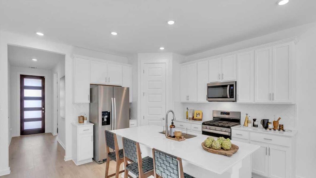 Furnished interior view inside a new home in Rosenbusch Ranch, Leander (Image 10).