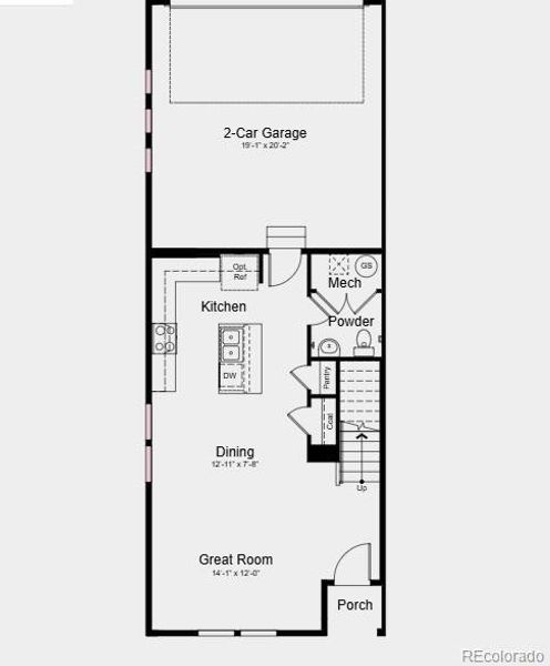 End Unit Floor Plan