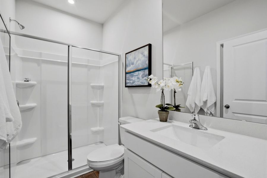 Furnished interior view inside a new home in Waxhaw Landing, Monroe (Image 18).