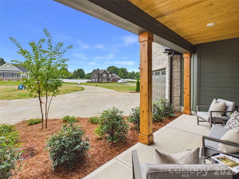 Exterior details and patio area of a home in , Mooresville (Image 23).