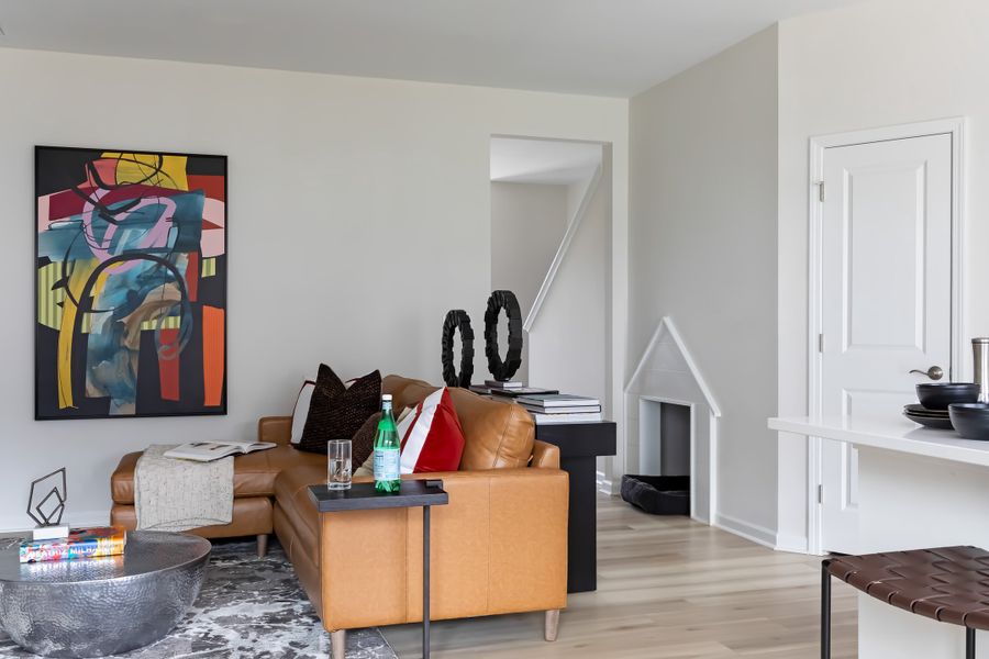 Furnished interior view inside a new home in Fifteen 15 Cannon, Charlotte (Image 5).