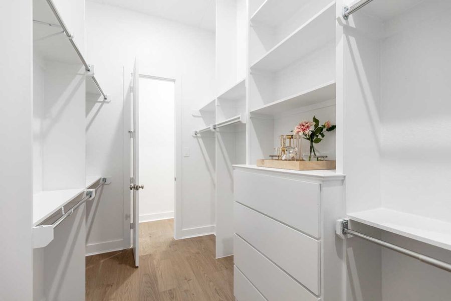 Representative Primary Closet - some options shown