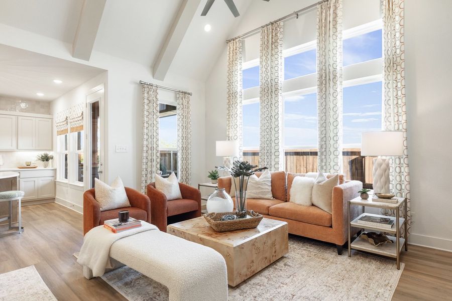 Representative Family Room - some options shown
