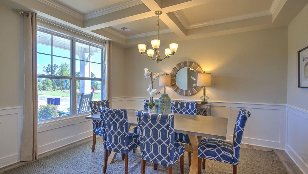 Furnished interior view inside a new home in Reserve at Tap Root Farms, Fletcher (Image 6).
