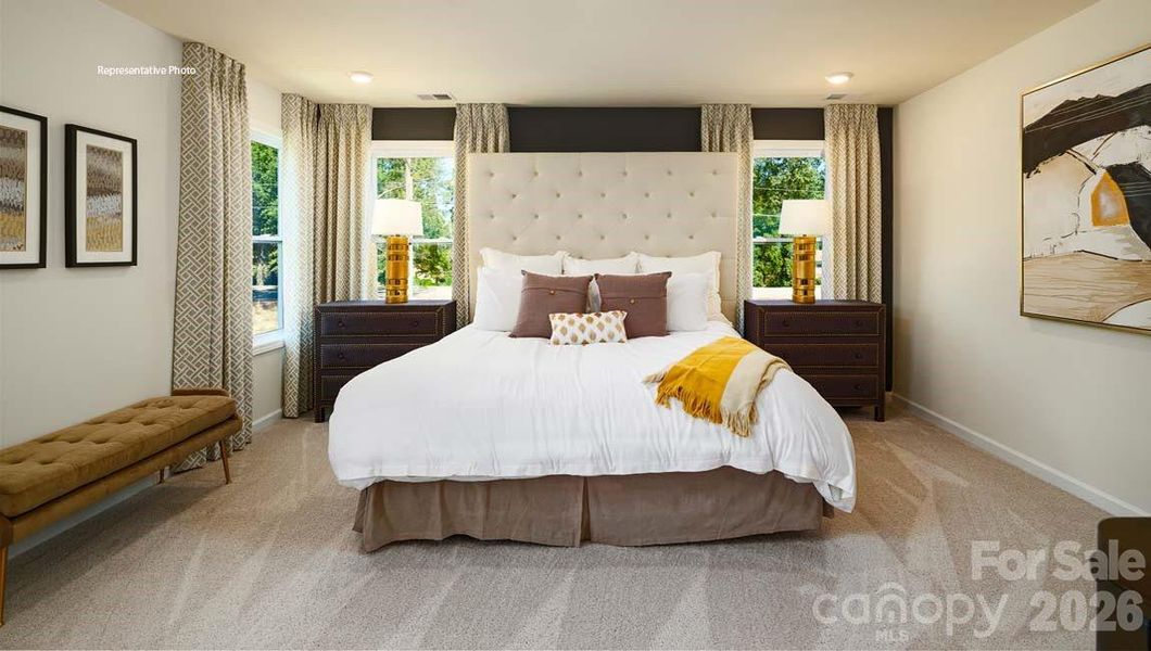 Furnished interior view inside a new home in Falls Cove, Troutman (Image 31).