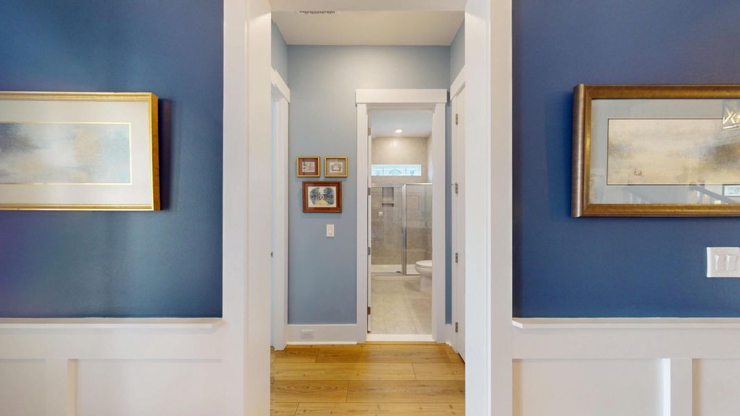 Furnished interior view inside a new home in Summerwind Crossing at Lakes of Cane Bay, Summerville (Image 7).