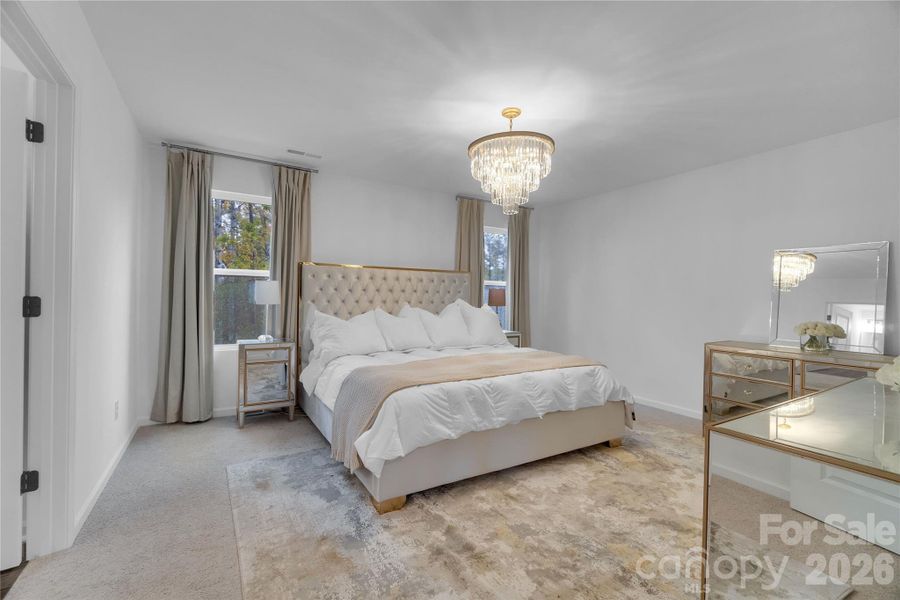 Furnished interior view inside a new home in Aubreywood, Charlotte (Image 17).