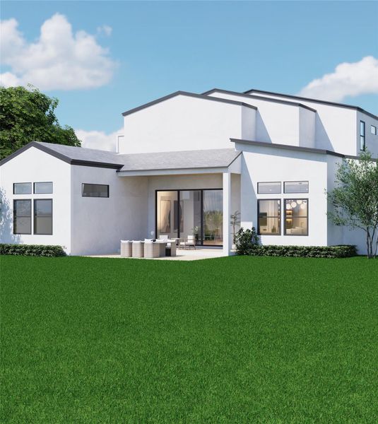 Exterior details and patio area of a home in , Houston (Image 4).