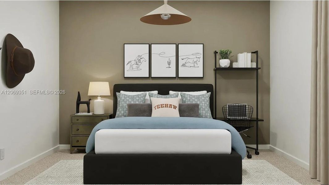 Furnished interior view inside a new home in Coral Landings, Miami (Image 15). Furnished interior view inside a new home in Coral Landings, Miami (Image 15).