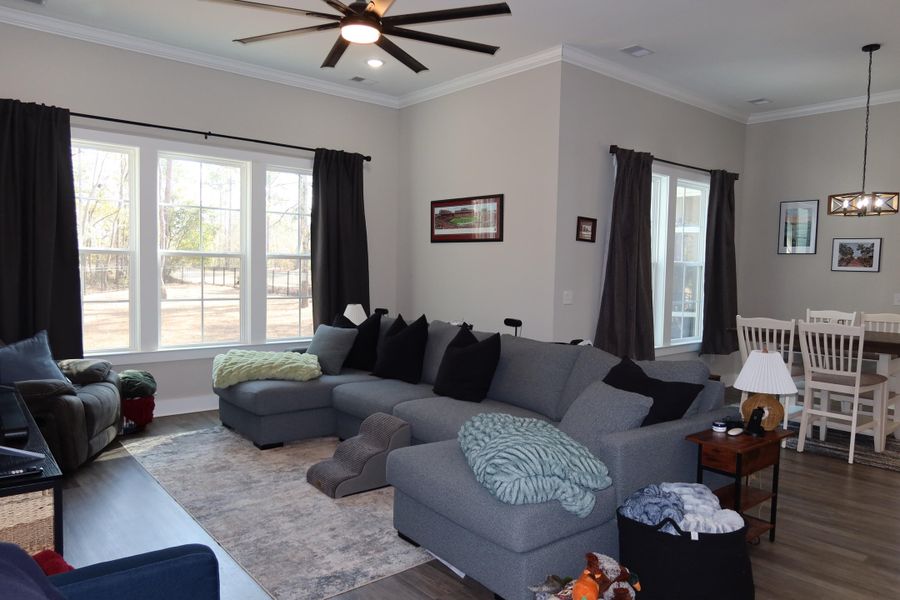 Furnished interior view inside a new home in , Santee (Image 13).