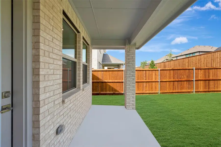 Exterior details and patio area of a home in Heritage Ranch, Sherman (Image 3). Exterior details and patio area of a home in Heritage Ranch, Sherman (Image 3).