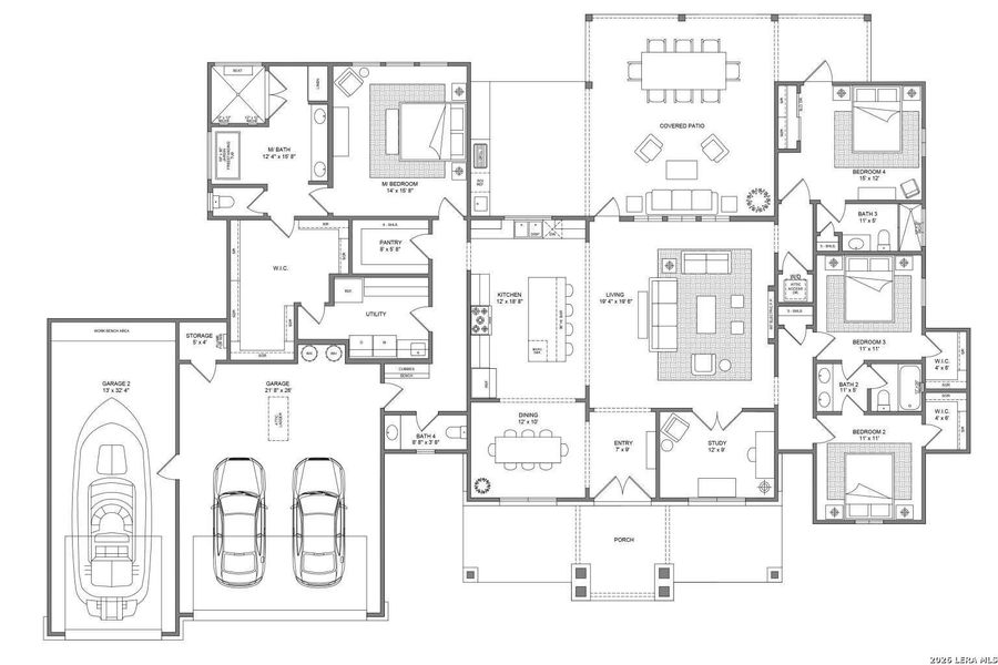 2D floor plan layout of this home in , Fischer, TX (Image 5). 2D floor plan layout of this home in , Fischer, TX (Image 5).