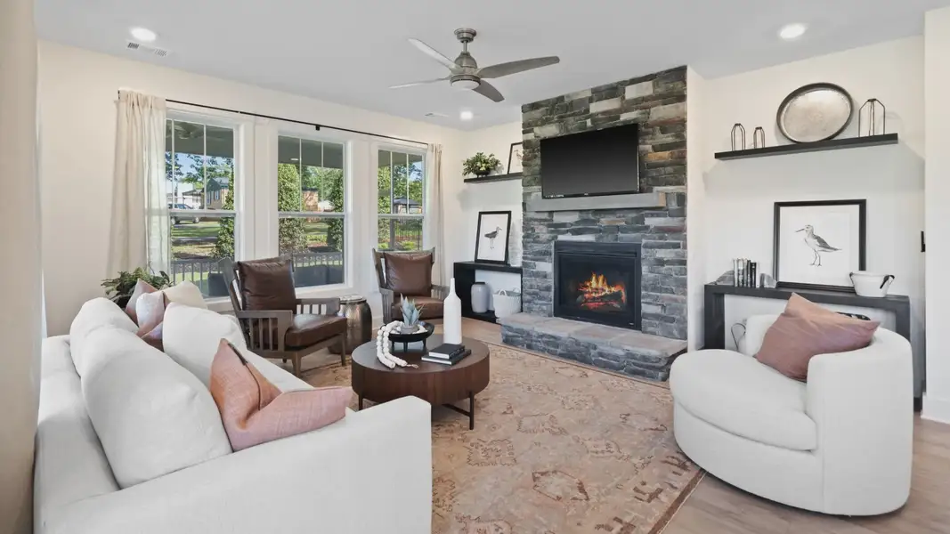 Furnished interior view inside a new home in Iris Meadows, Moore (Image 16).