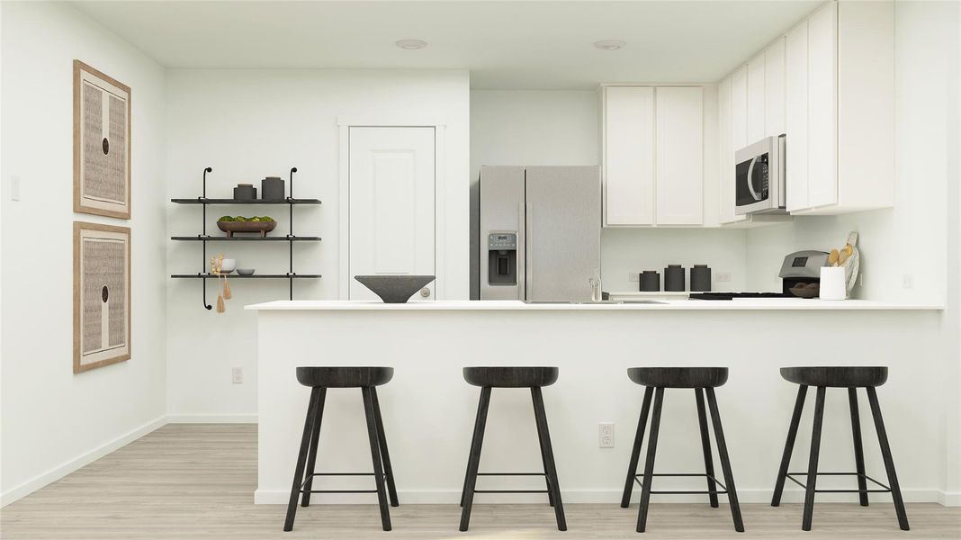 Furnished interior view inside a new home in Synova, Crosby (Image 9).