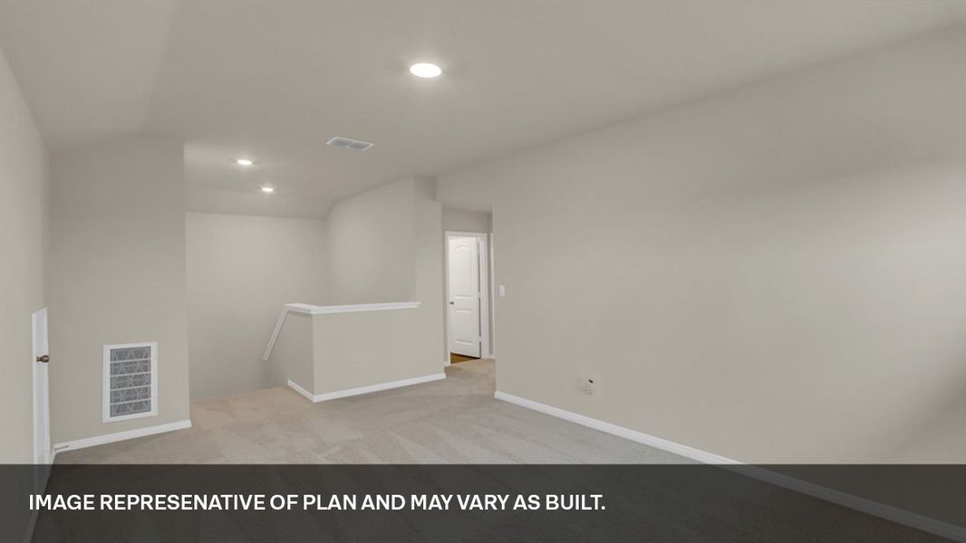 Spacious, unfurnished interior of a new home in Trails at Wildhorse, Austin (Image 26).