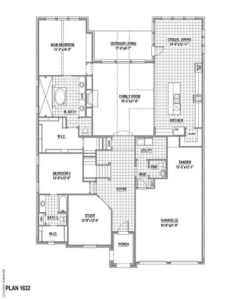 Plan 1632 1st Floor