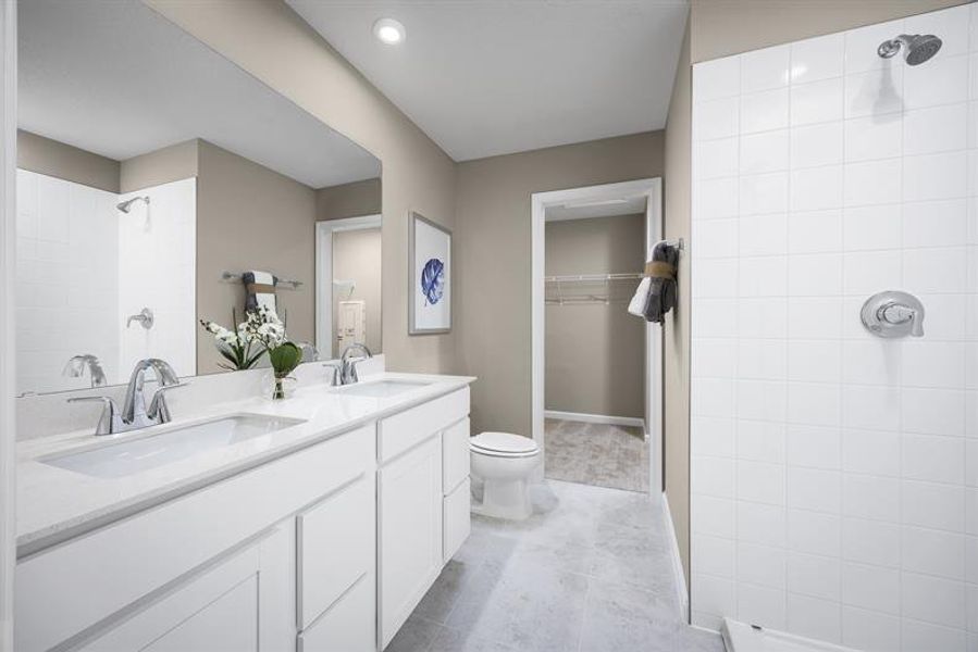 Representative furnished interior of a home built from the Flamingo Ww by Ryan Homes in Kirkwood Grove, Jacksonville (Image 24).