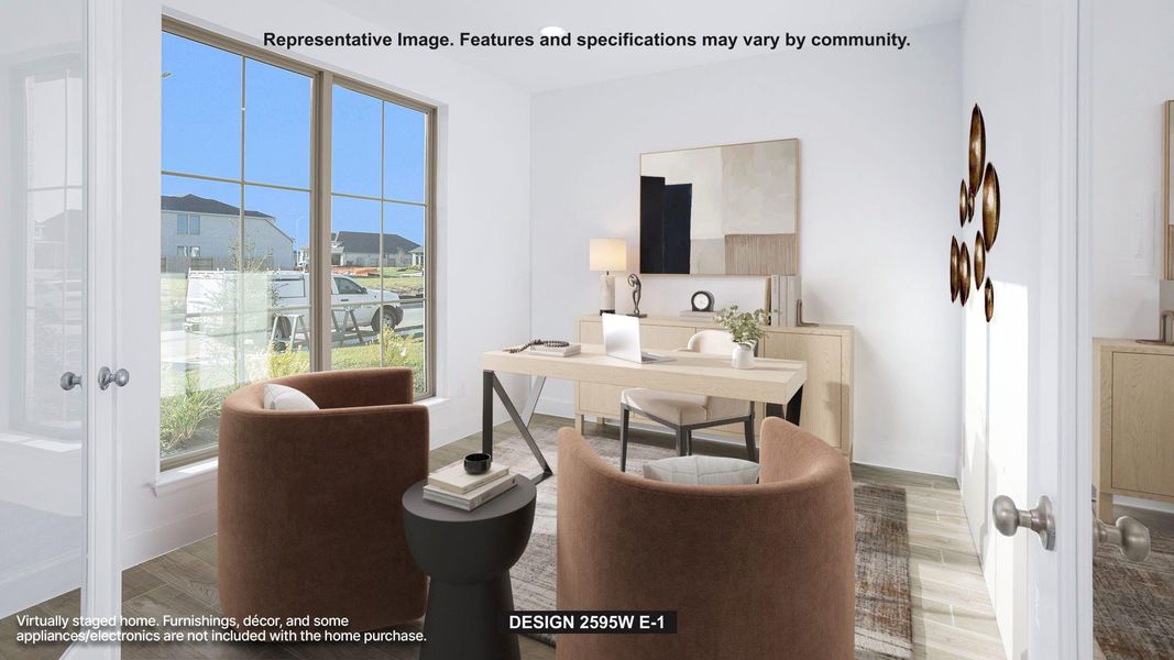 Furnished interior view inside a new home in Lariat 50', Liberty Hill (Image 4).