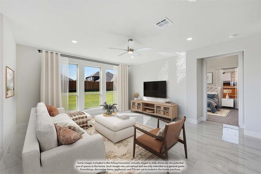 Furnished interior view inside a new home in Hampton Park, Glenn Heights (Image 9).