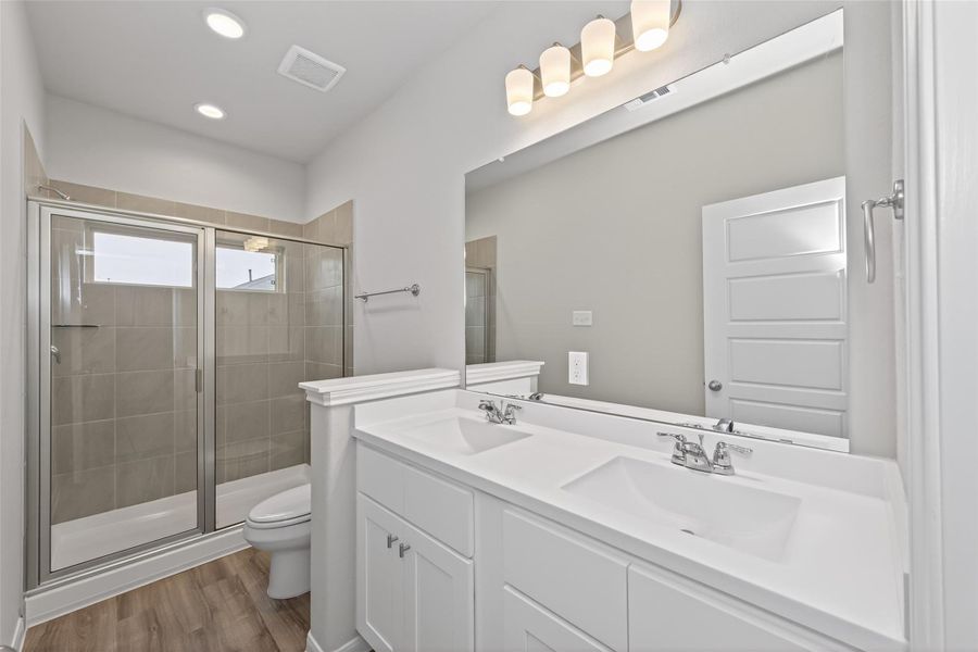 Furnished interior view inside a new home in Woodland Lakes, Houston (Image 8).
