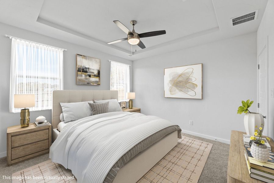 Representative furnished interior of a home built from the Sabrine by Hakes Brothers in Highland Ridge, New Braunfels (Image 10).